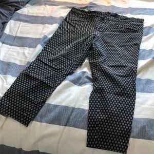 GAP Black & White patterned pants size 16R